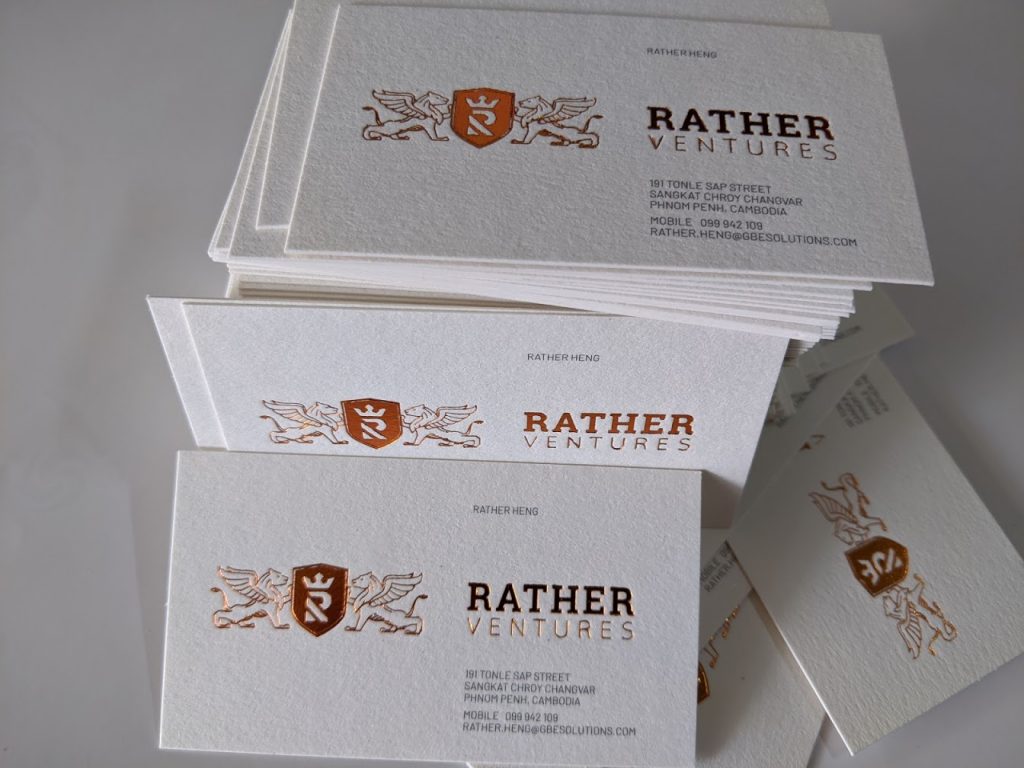 Letterpress Printed Business Cards